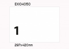 Бумага "PLANET Exact Line" самокл. универ./наклейки А3/100л (297х420)/1ч