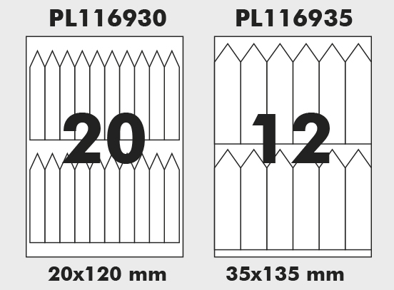 Садовые этикетки PlanetFlor на листах А4 тип: Погружающиеся в грунт